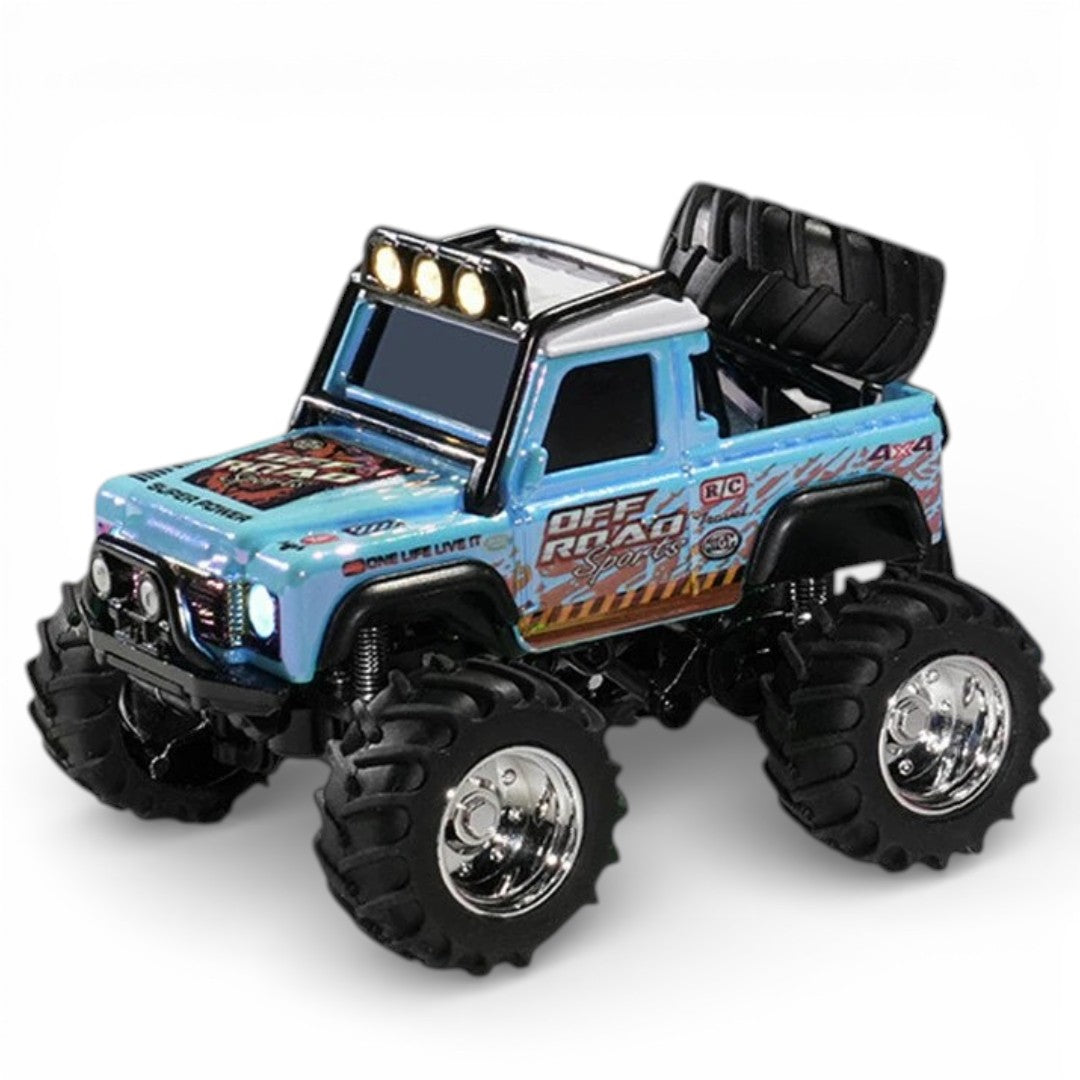 Trasped HG4-477 1:64 Mini RC Off-Road Climbing Truck – 2.4GHz Remote & App Control, LED Lights, Alloy Style Rock Crawler for Kids & Collectors
