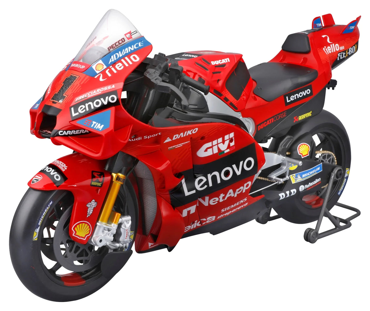 Maisto 1:18 Ducati Desmosedici GP 2024 No. 1 Francesco Bagnaia Die-Cast Motorcycle Model with Display Stand