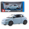 Bburago 1:24 Fiat 500e (2023) Diecast Model Car – City Car Collectible with Window Display Box