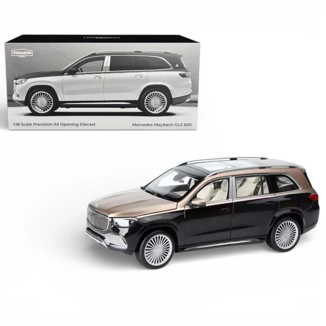 Paragon 1:18 Mercedes-Maybach GLS 600 Silver Diecast Model – Luxury SUV All-Opening Collector Car