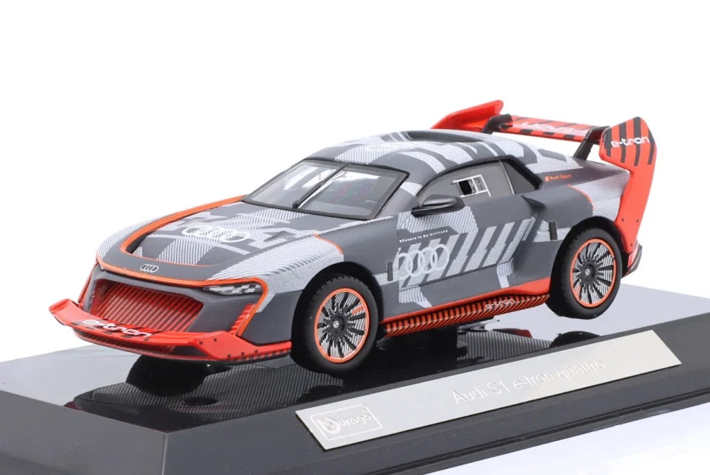 Bburago 1:43 Audi S1 E-Tron Quattro Hoonitron 2023 Diecast Model Car | Premium Collectible Racing Car