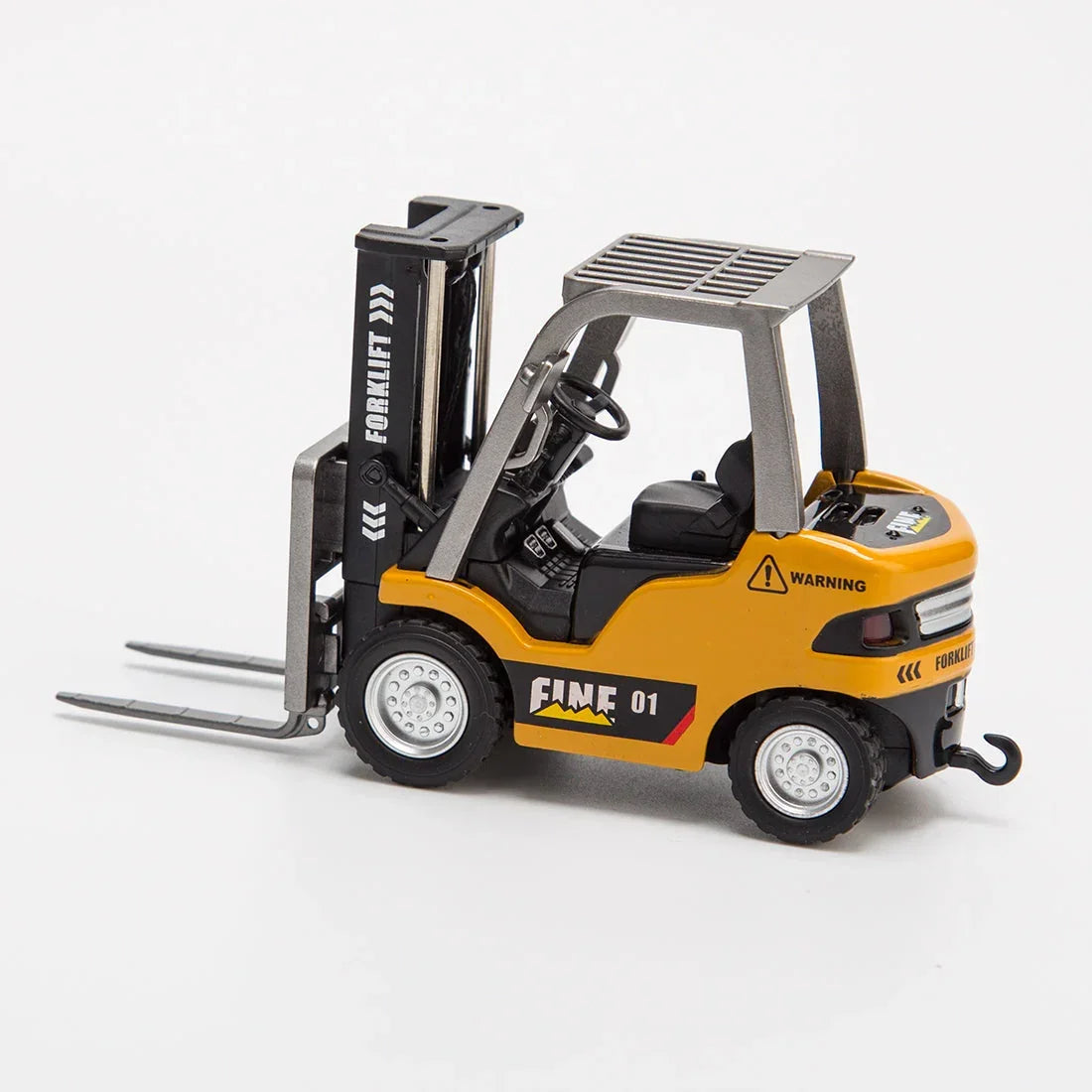 TRASPED 1:64 Scale RC Forklift Toy | 2.4GHz App & Remote Control Forklift with Lights & Sound | Alloy Construction Vehicle