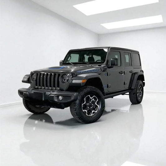 Rastar 1:24 Jeep Wrangler Rubicon 4xe Die-Cast Model – Black | Openable Doors (64610)