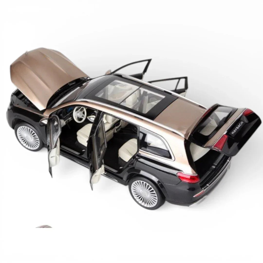 Paragon 1:18 Mercedes-Maybach GLS 600 Silver Diecast Model – Luxury SUV All-Opening Collector Car