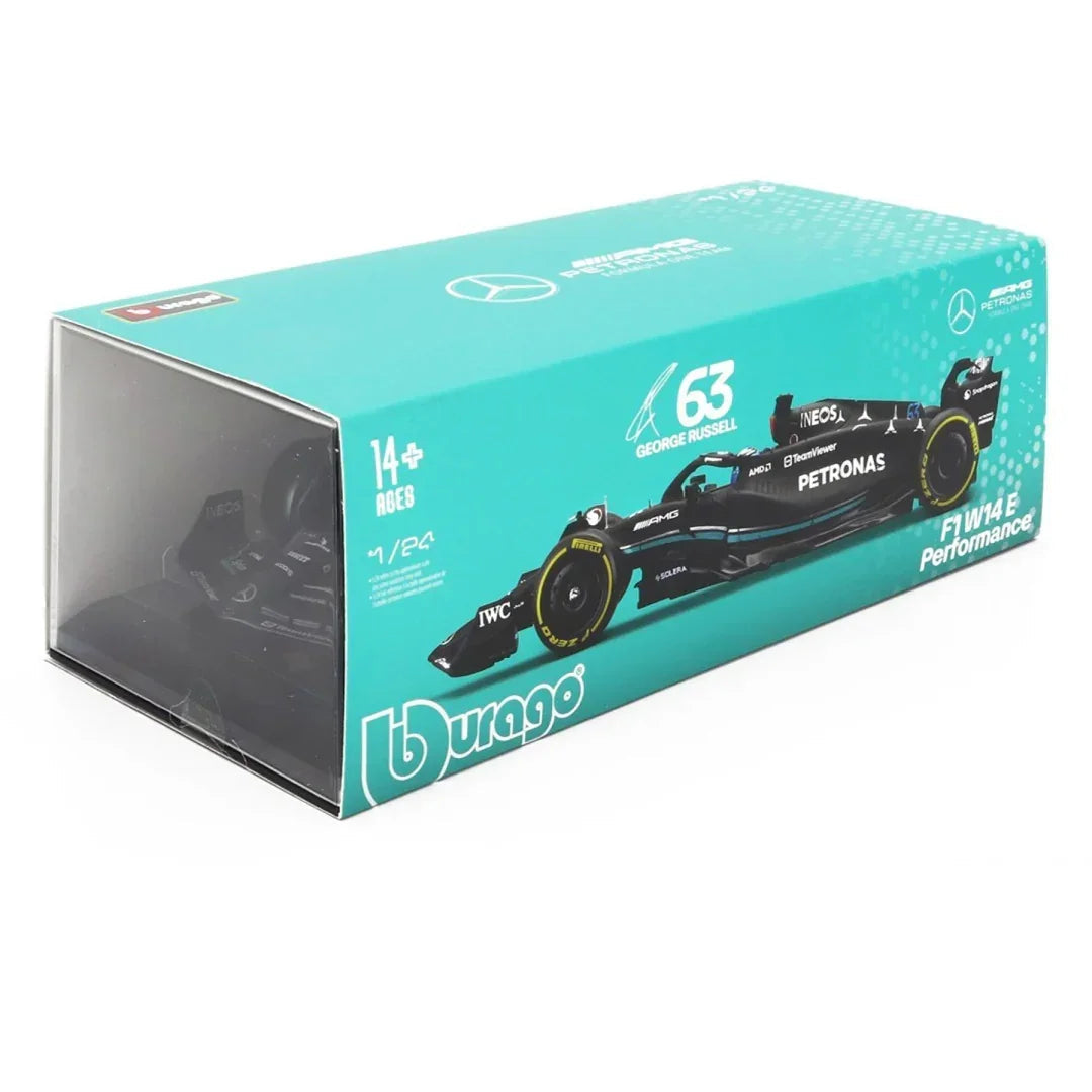 Bburago 1:24 Mercedes-AMG Petronas F1 W14 #63 – George Russell Diecast Model Car